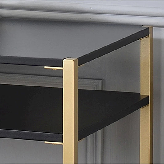 Raven Glam 48-inch Steel 3-Shelf Console Table by Furniture of America