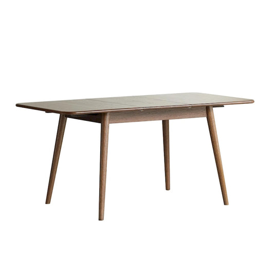 Walnut Solid Oak Wood Extendable Dining Table