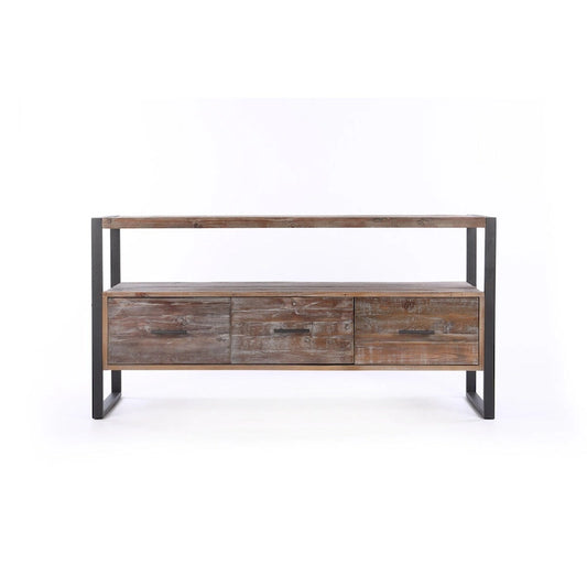 Console table with 3 Drarwer, Open Shelf
