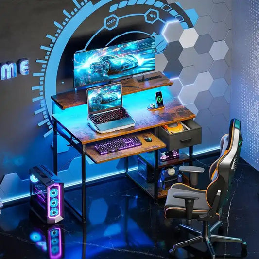 40 Inch Office Desk with Power Outlets