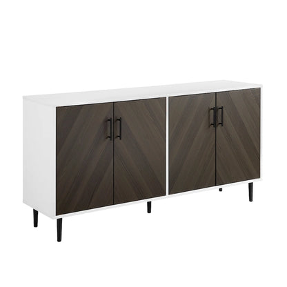 58-inch Mid-Century Modern 4-Door Buffet
