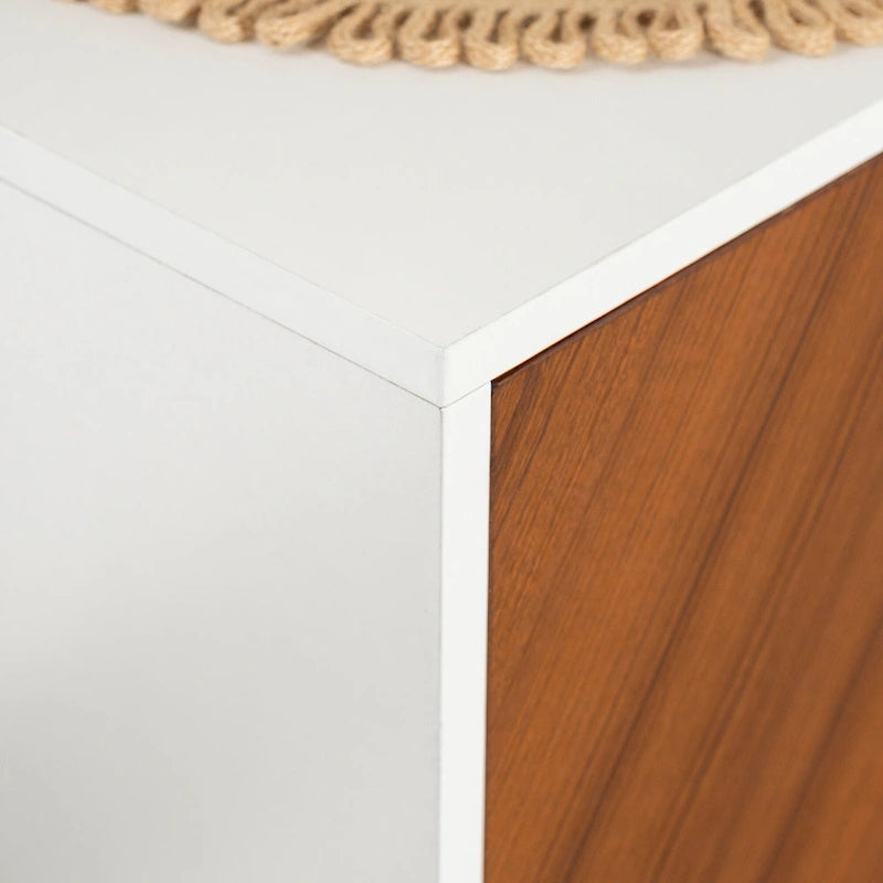 58-inch Mid-Century Modern 4-Door Buffet