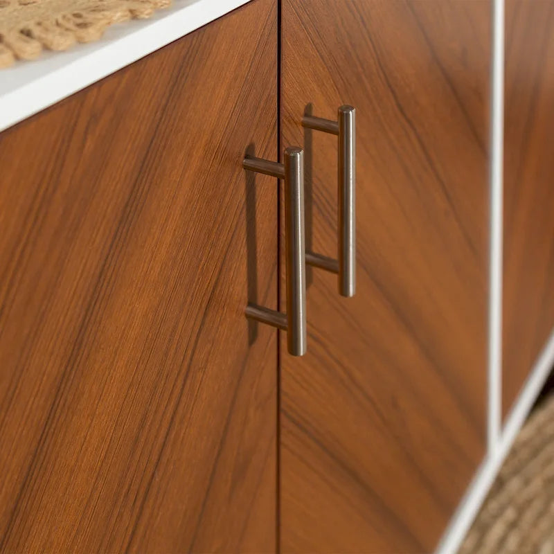 58-inch Mid-Century Modern 4-Door Buffet