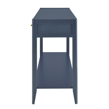 High-Quality Entryway Console Table with Vertical Stripe Drawers, Long Legs