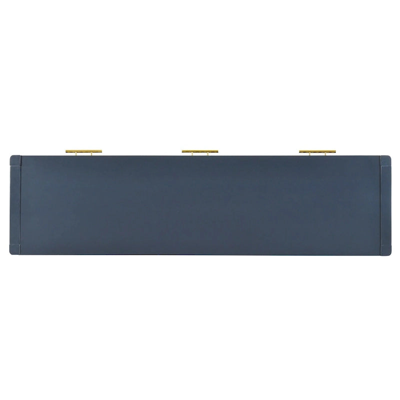 High-Quality Entryway Console Table with Vertical Stripe Drawers, Long Legs