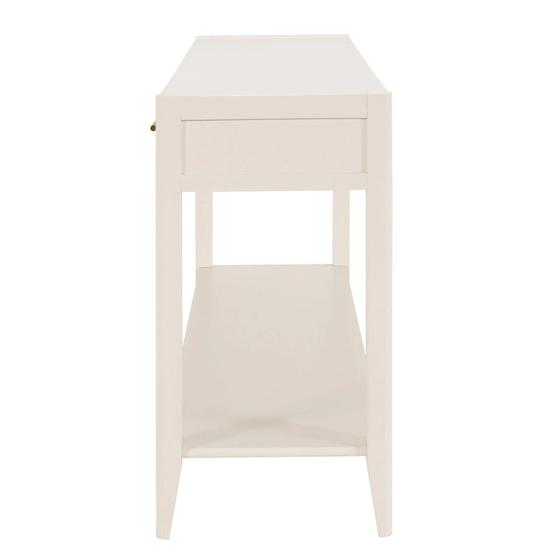 High-Quality Entryway Console Table with Vertical Stripe Drawers, Long Legs