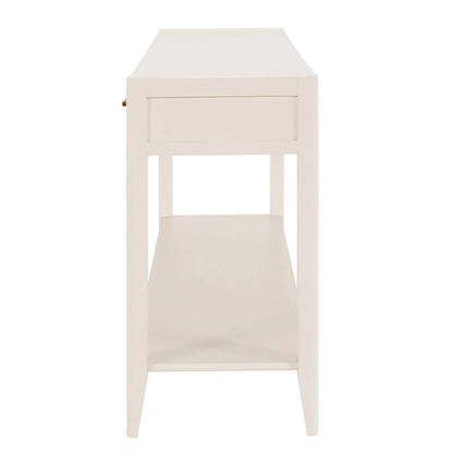 High-Quality Entryway Console Table with Vertical Stripe Drawers, Long Legs