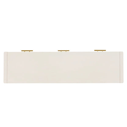 High-Quality Entryway Console Table with Vertical Stripe Drawers, Long Legs