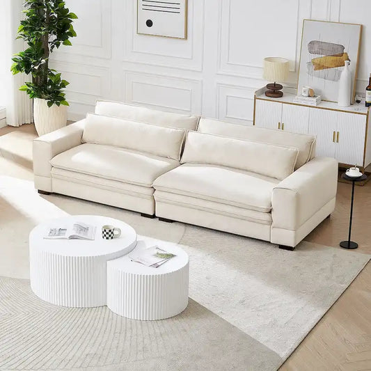 Mid-Century Sofa Couch Modern Upholstered Couch for Livingroom,Bedroom, Apartment, Home Office