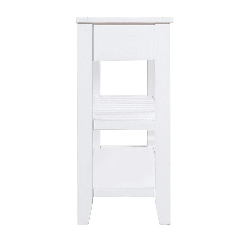 42 Wood Sofa Table with 2 Storage Drawers and 2 Tiers Shelves