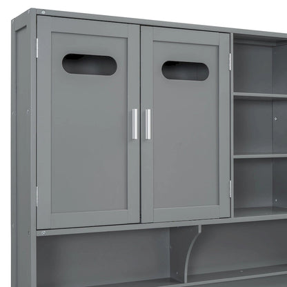 All-in-one Bookcase Captains Daybed with Hydraulic Storage Bed