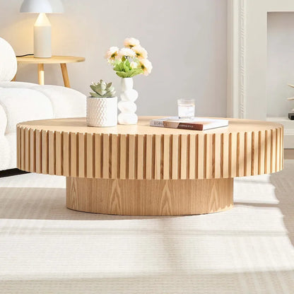 43.7 inch Round Coffee Table for Living Room