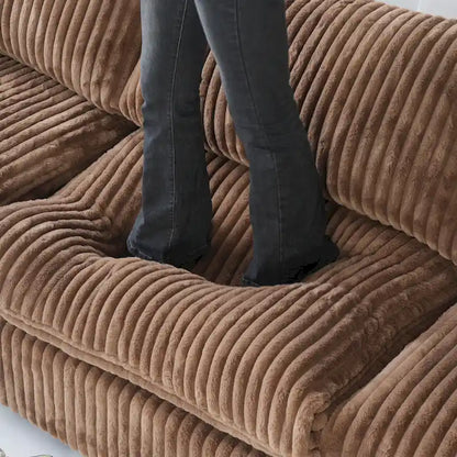 Soft Plush Upholstered Modular Sectional Sofa U-shaped Down Filled Living Room Couch-5 Seaters/6 Seaters