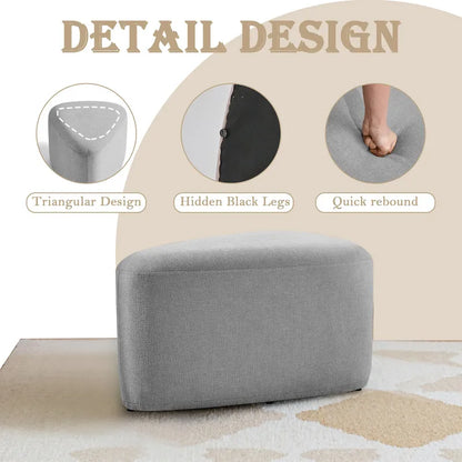 26 Footstools and Ottomans, Modern Fabric Pouf Ottoman