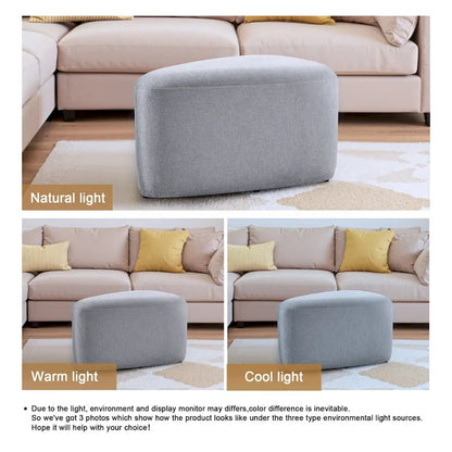 26 Footstools and Ottomans, Modern Fabric Pouf Ottoman