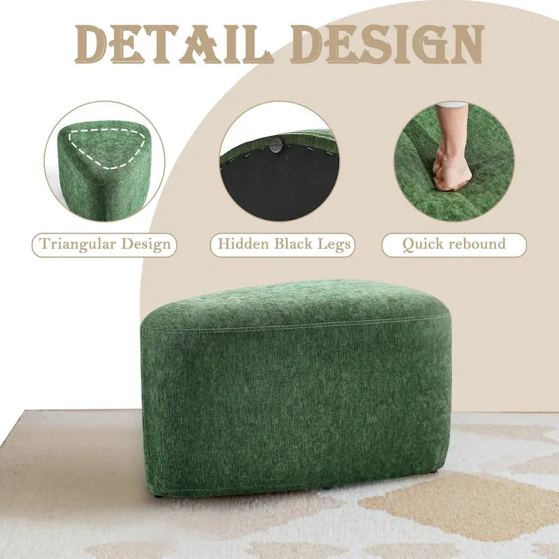 26 Footstools and Ottomans, Modern Fabric Pouf Ottoman
