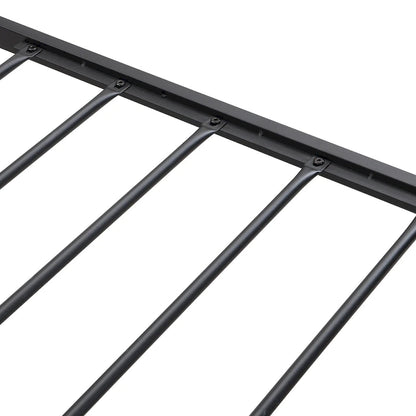 Metal Platform Bed with Drawers and Storage Headboard