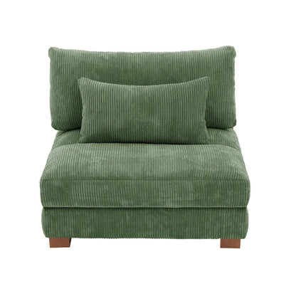 Modern Upholstered Armless Chair Accent Chair