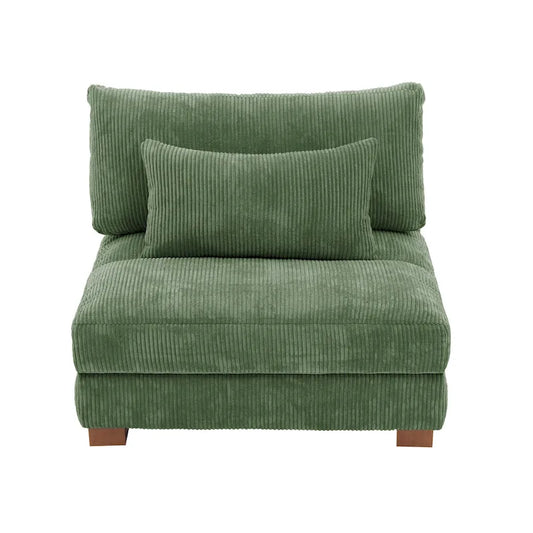 Modern Upholstered Armless Chair Accent Chair