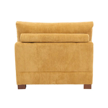 Modern Upholstered Armless Chair Accent Chair
