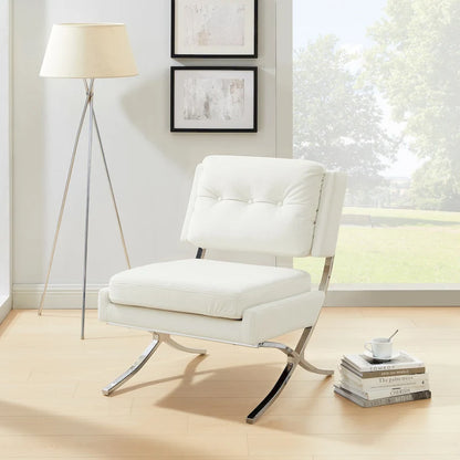 Art Leon Modern and Comfortable Velvet Armless Accent Chair