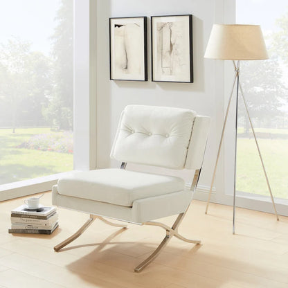 Modern and Comfortable Velvet Armless Accent Chair