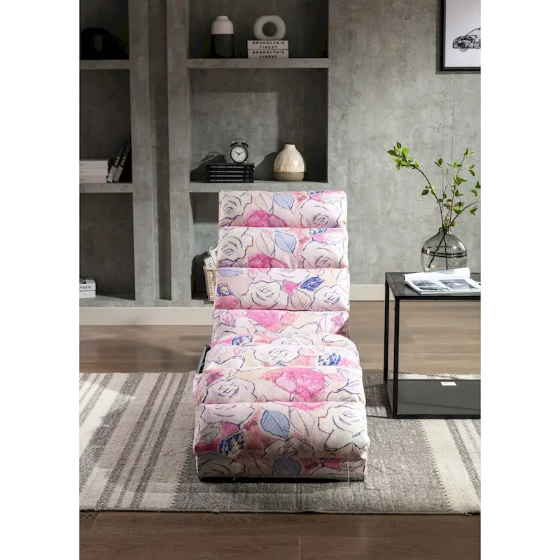 Linen Chaise Lounge Indoor Chair