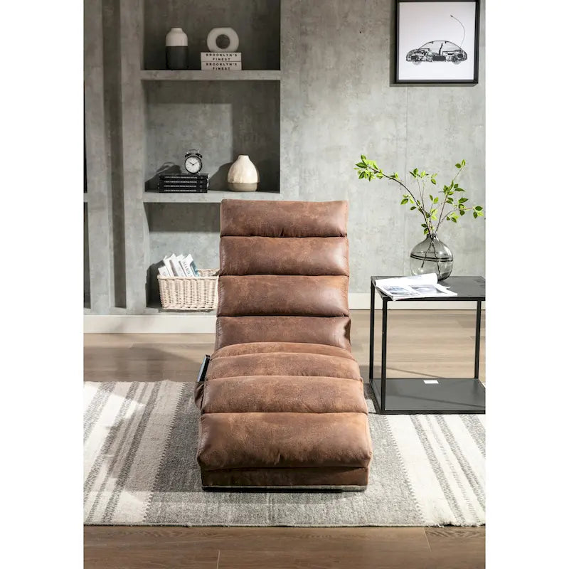 Linen Chaise Lounge Indoor Chair