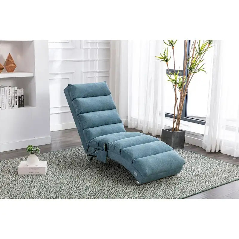 Linen Chaise Lounge Indoor Chair