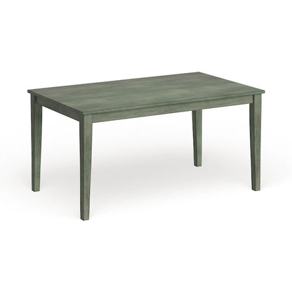 60-Inch Rectangular Dining Table for 6, Rubberwood