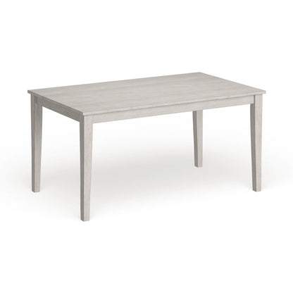 60-Inch Rectangular Dining Table for 6, Rubberwood