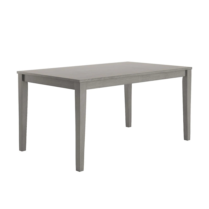 60-Inch Rectangular Dining Table for 6, Rubberwood