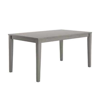 60-Inch Rectangular Dining Table for 6, Rubberwood