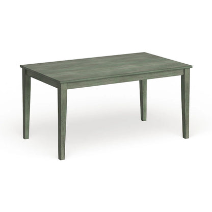 60-Inch Rectangular Dining Table for 6, Rubberwood