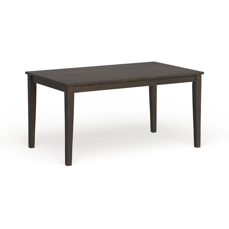 60-Inch Rectangular Dining Table for 6, Rubberwood