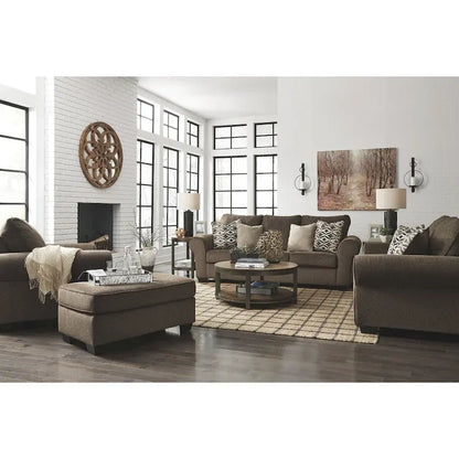 Table (Set of 3) - Light Brown/Bronze - 38 W x 38 D x 18 H