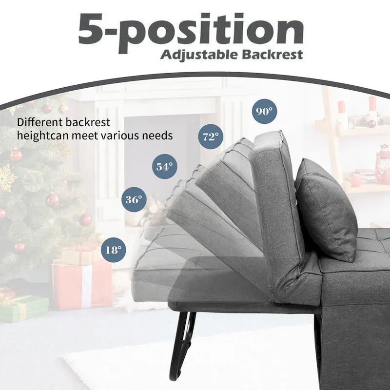 4-1 Adjustable Sleeper Sofa Chair with Ottoman, Sofa Bed ,Couch Bed