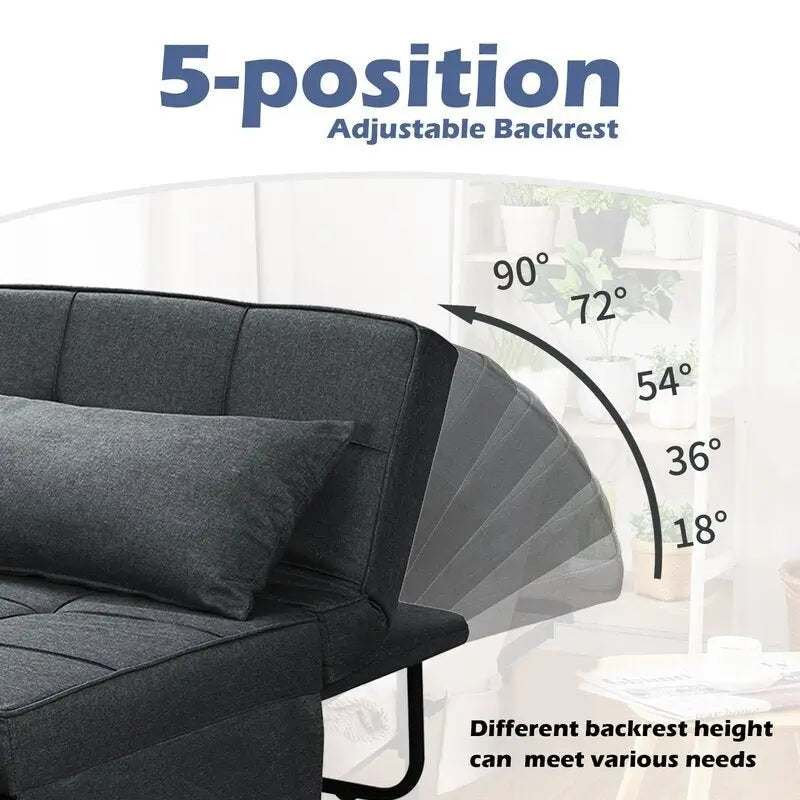 4-1 Adjustable Sleeper Sofa Chair with Ottoman, Sofa Bed ,Couch Bed