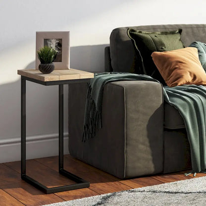 WYNDENHALL Rhonda 18 inch Wide Solid Metal Industrial C Side Table - 18 W x 10 D x 24 H
