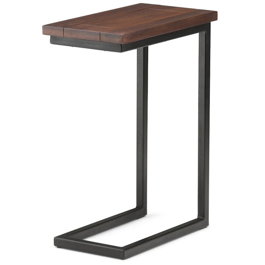 WYNDENHALL Rhonda 18 inch Wide Solid Metal Industrial C Side Table - 18 W x 10 D x 24 H