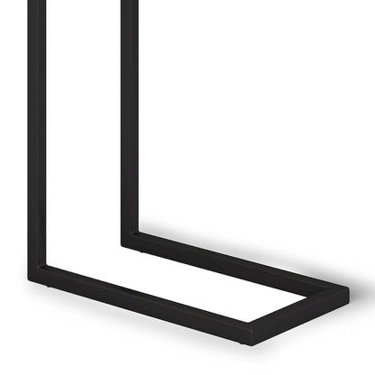 WYNDENHALL Rhonda 18 inch Wide Solid Metal Industrial C Side Table - 18 W x 10 D x 24 H