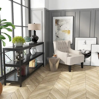 Sofa Console Table, 3 Tiers TV Console Stand, Entryway Table