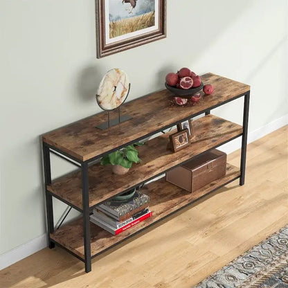 Sofa Console Table, 3 Tiers TV Console Stand, Entryway Table