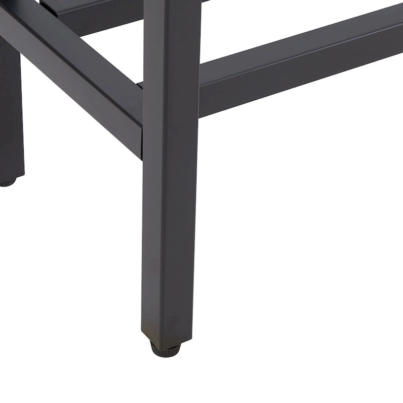 Long Narrow Console Table with Mirrored Top