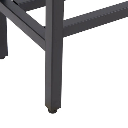 Long Narrow Console Table with Mirrored Top