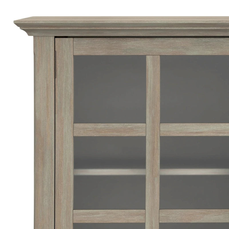 WYNDENHALL Normandy SOLID WOOD 62 inch Wide Transitional Wide Storage Cabinet - 62w x 18d x 34 h