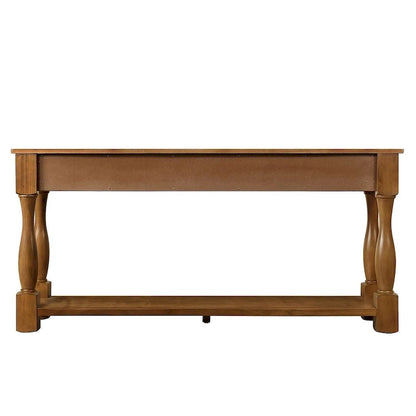 63.38 Long Sofa Console Table with 3 Drawers for Entryway Behind Couch Hall Foyer