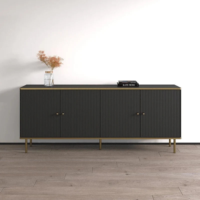 Matte 4-Door Sideboard 72" - Living Room Storage