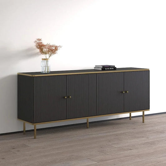 Matte 4-Door Sideboard 72" - Living Room Storage