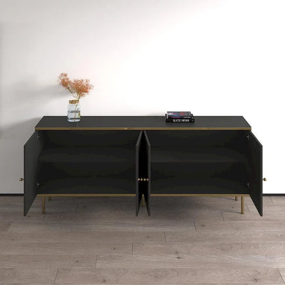 Matte 4-Door Sideboard 72" - Living Room Storage
